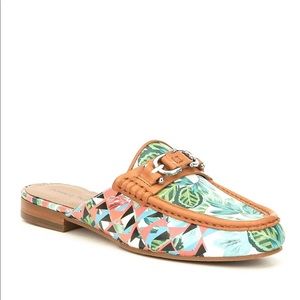 Donald J. Pliner Multicolor Patterned Mules
